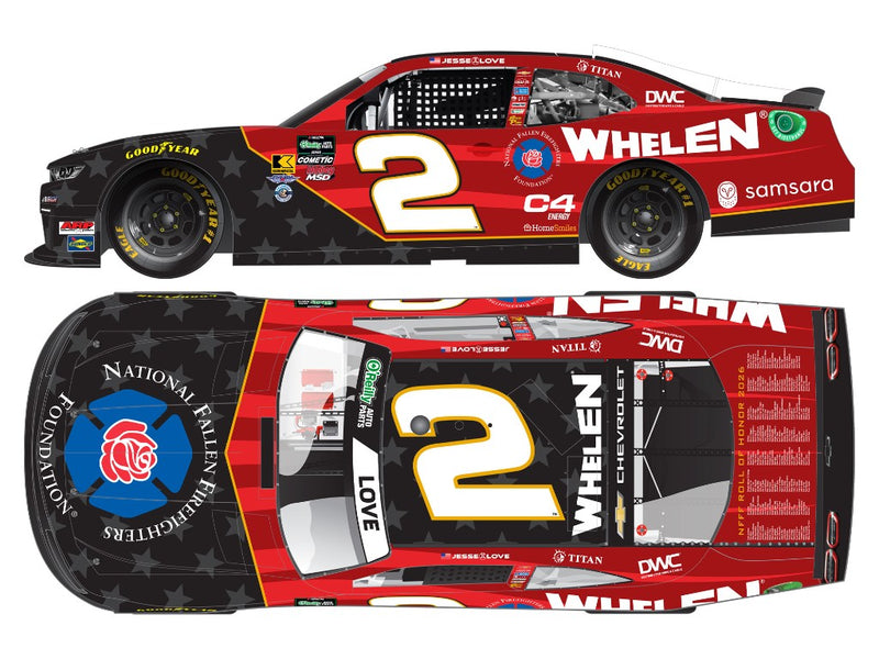 JESSE LOVE 2026 WHELEN NFFF 1:24 ARC DIECAST