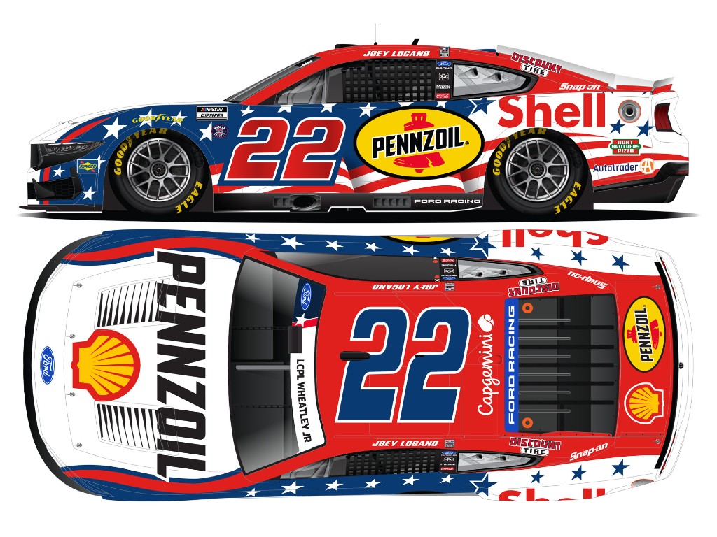 JOEY LOGANO 2026 SHELL-PENNZOIL STARS AND STRIPES 1:64 ARC DIECAST