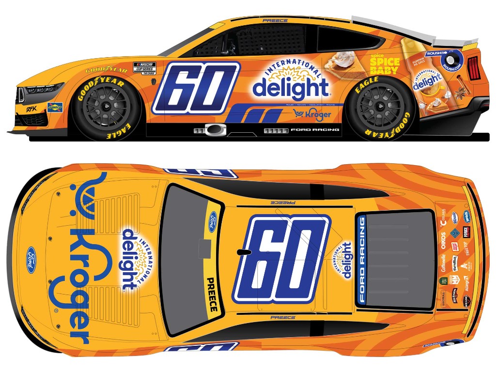 RYAN PREECE 2026 KROGER / INTERNATIONAL DELIGHT PUMPKIN SPICE 1:24 ARC DIECAST