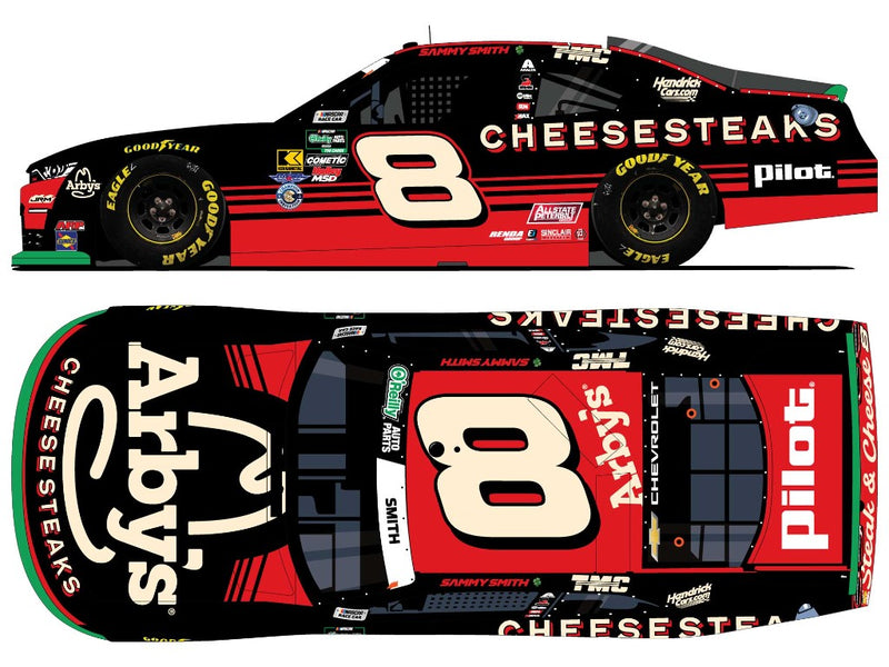 SAMMY SMITH 2026 ARBY'S CHEESESTEAK 1:24 COLOR CHROME ARC DIECAST
